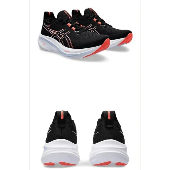 ASICS Men's Gel-Nimbus 26 Running Shoe, US Size 9.5 Black/True RED - Picture 15 of 15